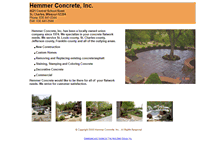 Tablet Screenshot of hemmerconcrete.com